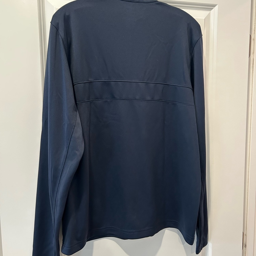 Nike Ole Miss Men's Blue Dri-FIT Quarter-Zip Pullover - Picture 6 of 7